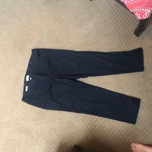 LOFT Black Ankle Crop Pants